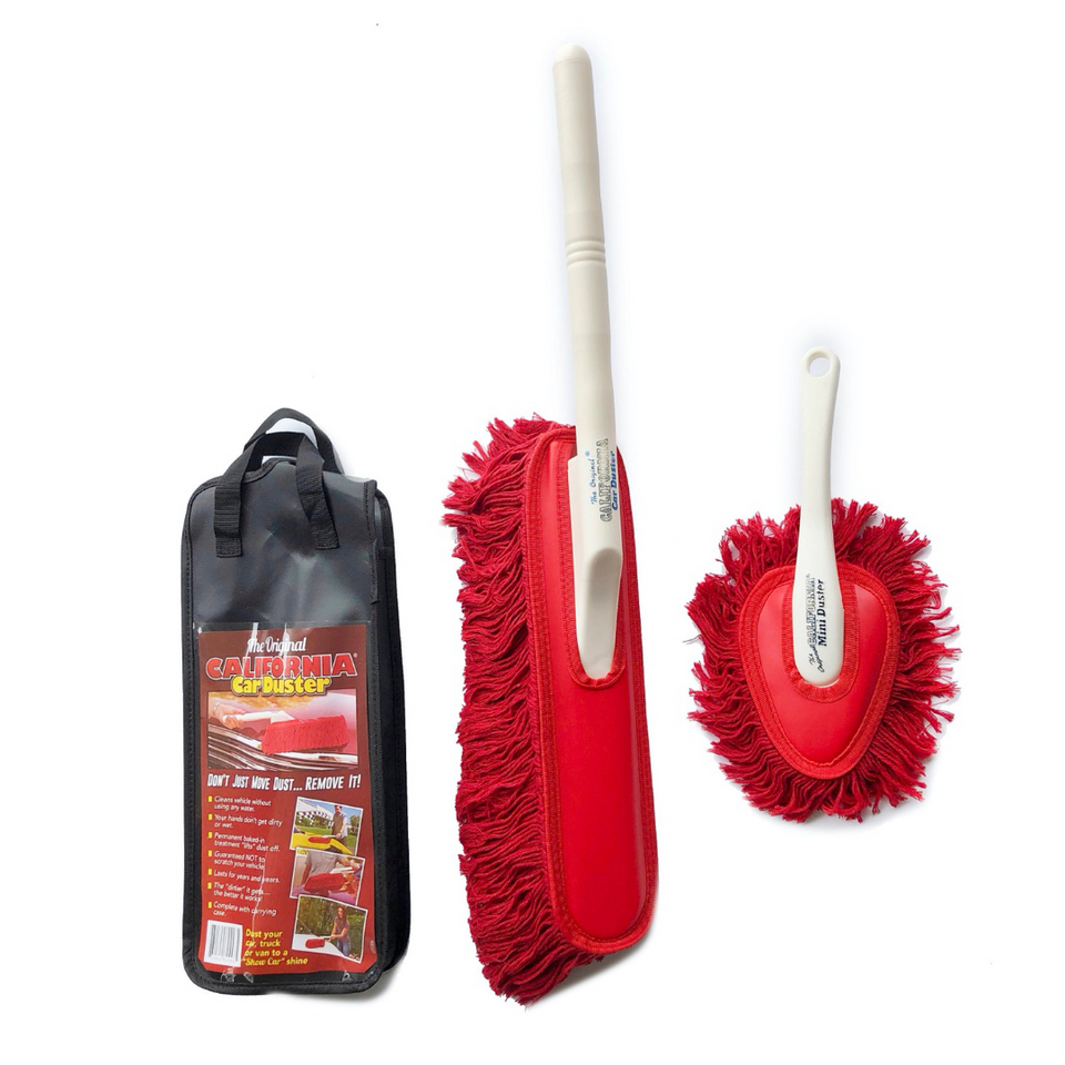 California Car Duster Detailing Kit with Plastic Handle and Mini Duster